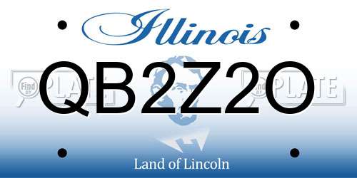 QB2Z2O Illinois License Plate