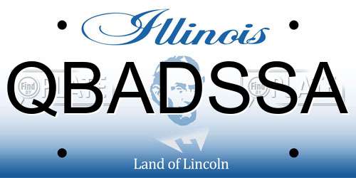 QBADSSA Illinois License Plate