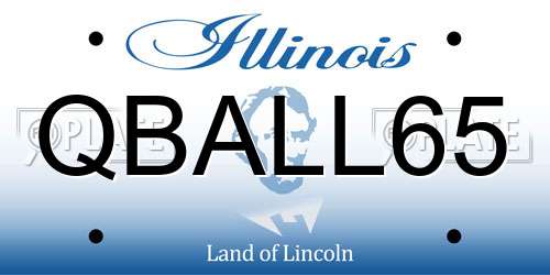 QBALL65 Illinois License Plate