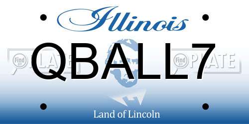 QBALL7 Illinois License Plate
