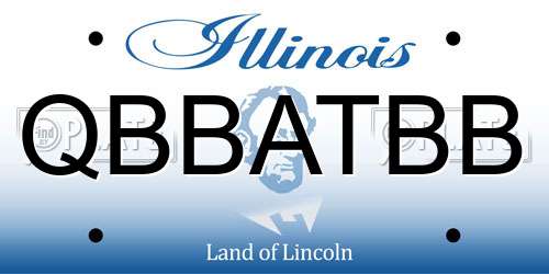 QBBATBB Illinois License Plate