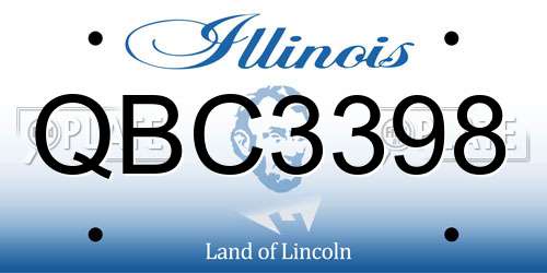 QBC3398 Illinois License Plate