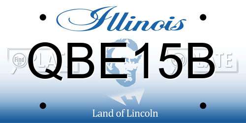 QBE15B Illinois License Plate