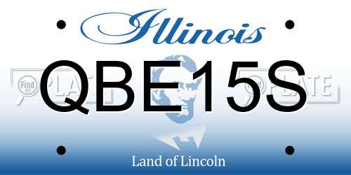 QBE15S Illinois License Plate