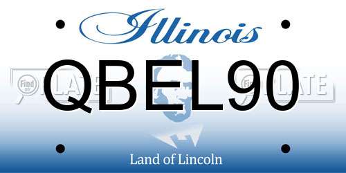 QBEL90 Illinois License Plate