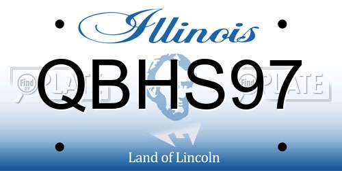 QBHS97 Illinois License Plate