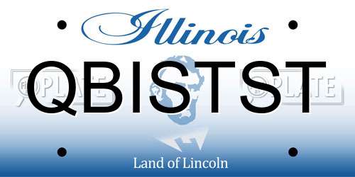 QBISTST Illinois License Plate