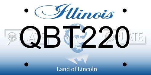 QBT220 Illinois License Plate