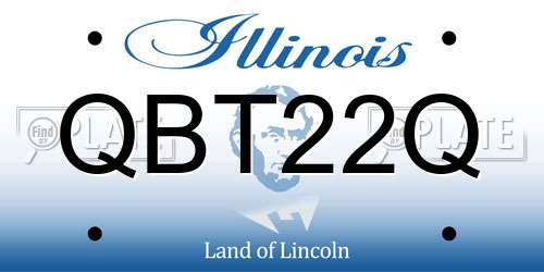 QBT22Q Illinois License Plate