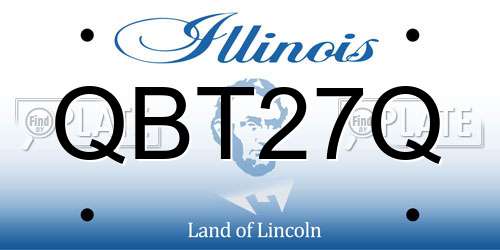 QBT27Q Illinois License Plate
