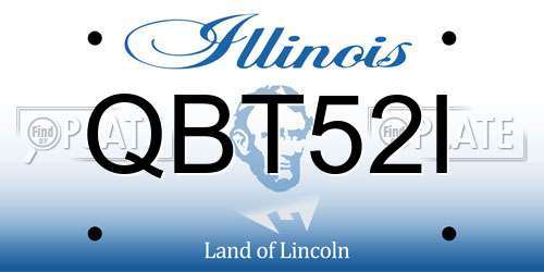 QBT52I Illinois License Plate