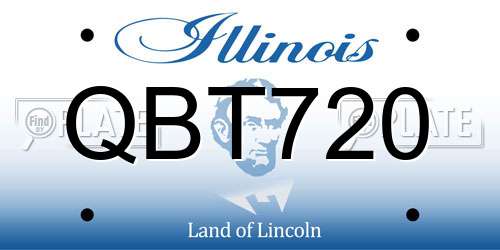 QBT720 Illinois License Plate