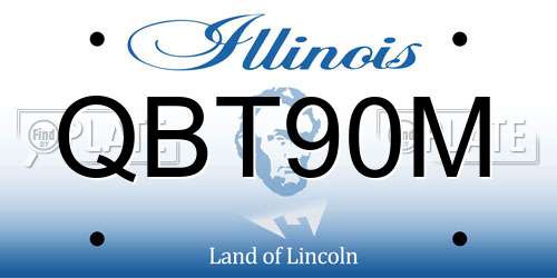 QBT90M Illinois License Plate