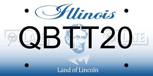 QBTT20 Illinois License Plate