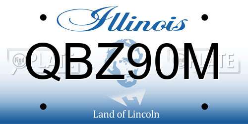 QBZ90M Illinois License Plate