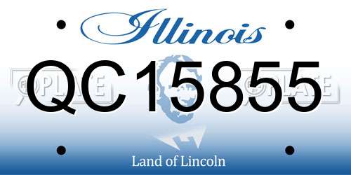 QC15855 Illinois License Plate