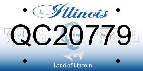 QC20779 Illinois License Plate
