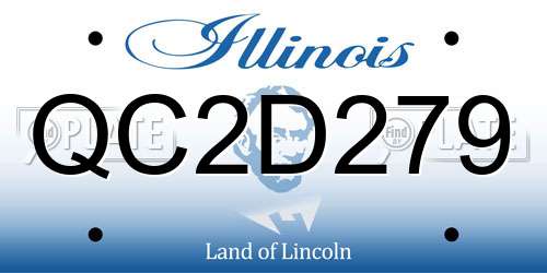 QC2D279 Illinois License Plate