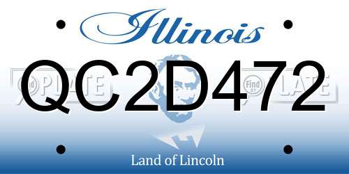 QC2D472 Illinois License Plate