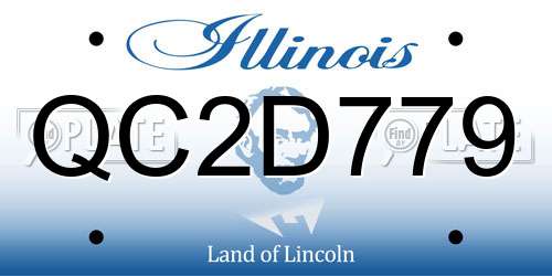 QC2D779 Illinois License Plate