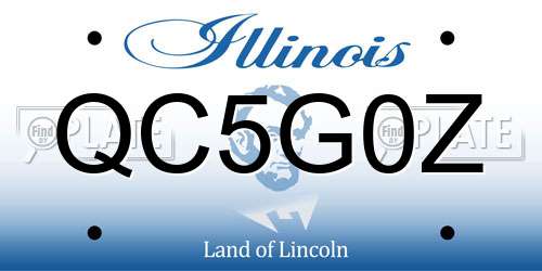 QC5G0Z Illinois License Plate
