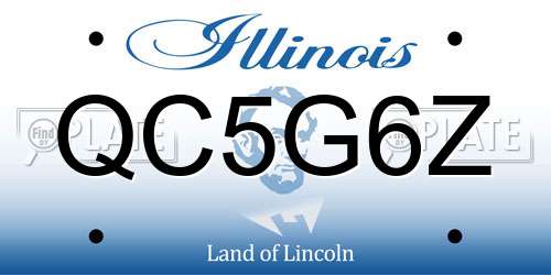 QC5G6Z Illinois License Plate