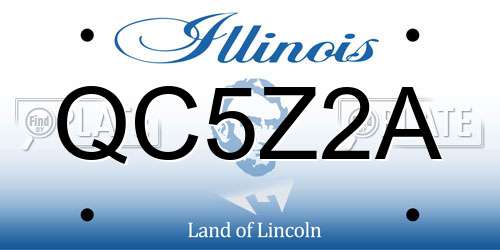 QC5Z2A Illinois License Plate