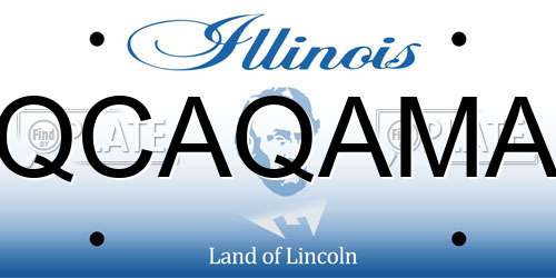 QCAQAMA Illinois License Plate