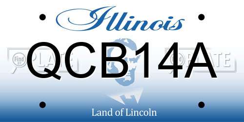 QCB14A Illinois License Plate