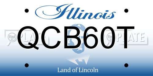 QCB60T Illinois License Plate