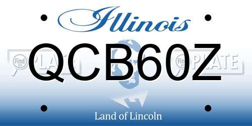 QCB60Z Illinois License Plate