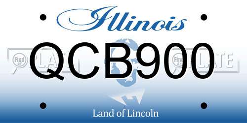 QCB900 Illinois License Plate