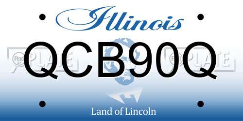 QCB90Q Illinois License Plate