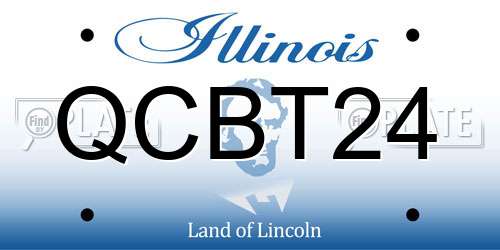 QCBT24 Illinois License Plate