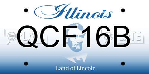 QCF16B Illinois License Plate