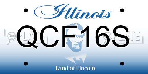 QCF16S Illinois License Plate