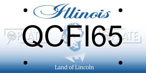 QCFI65 Illinois License Plate