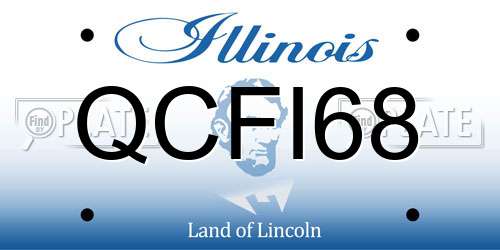 QCFI68 Illinois License Plate