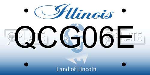 QCG06E Illinois License Plate