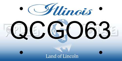 QCGO63 Illinois License Plate