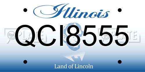QCI8555 Illinois License Plate