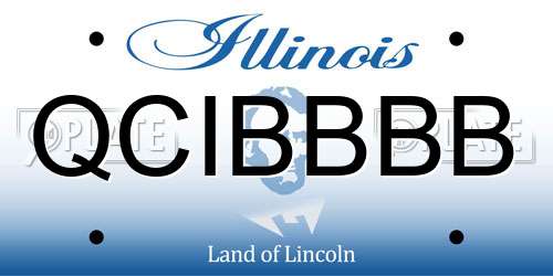 QCIBBBB Illinois License Plate
