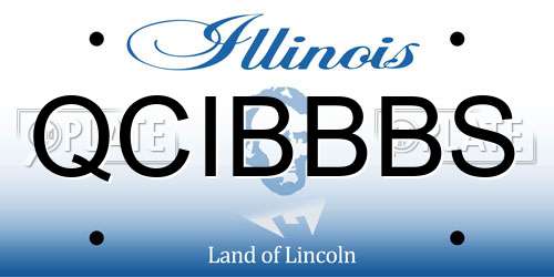 QCIBBBS Illinois License Plate