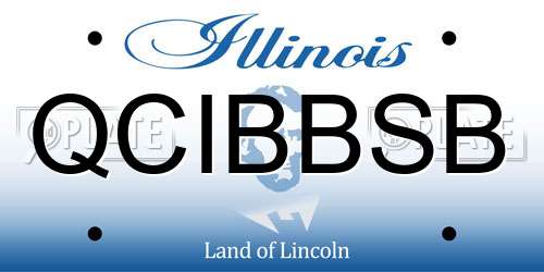 QCIBBSB Illinois License Plate