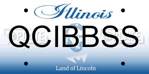 QCIBBSS Illinois License Plate