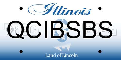 QCIBSBS Illinois License Plate