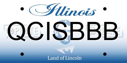QCISBBB Illinois License Plate