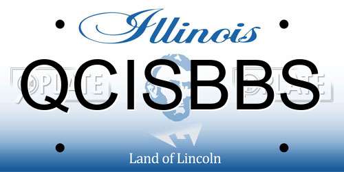 QCISBBS Illinois License Plate