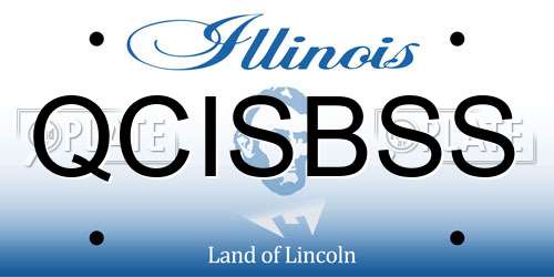 QCISBSS Illinois License Plate