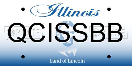 QCISSBB Illinois License Plate